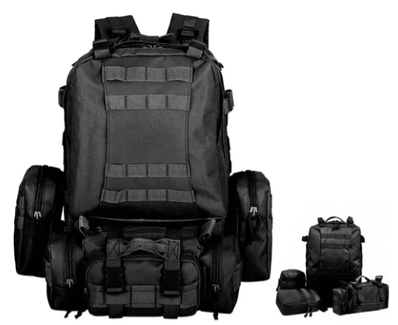 BOLSO DE 50L + 15 EN 3 PEQUEÑOS