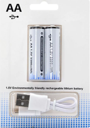 PILAS AA RECARGABLES USB